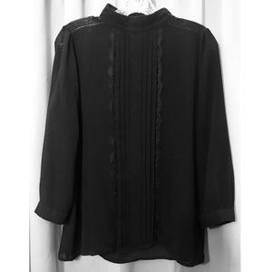 Forever 21 Black Long Sleeve Top